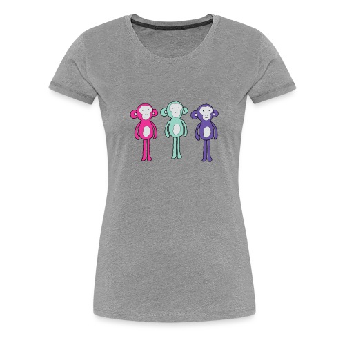 Three chill monkeys - Women's Premium T-Shirt