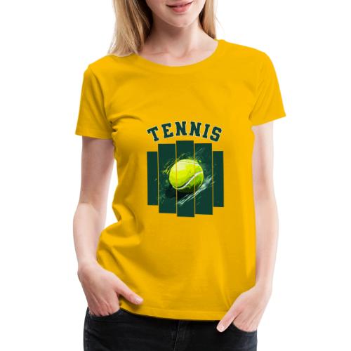 Tennis Motion - Women's Premium T-Shirt
