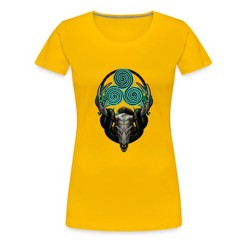 The Antlered Crown (No Text) - Women's Premium T-Shirt