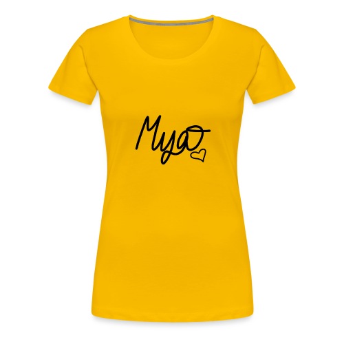 Mya, Signature Hand Drawn - Women's Premium T-Shirt