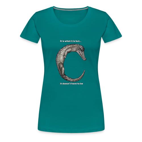 croc with text - Women's Premium T-Shirt