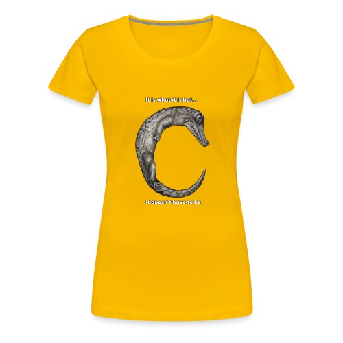croc with text - Women's Premium T-Shirt