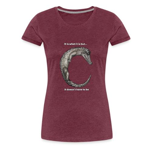 croc with text - Women's Premium T-Shirt