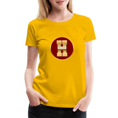 Letter H – Capital Varsity Alphabet Monogram - Women's Premium T-Shirt