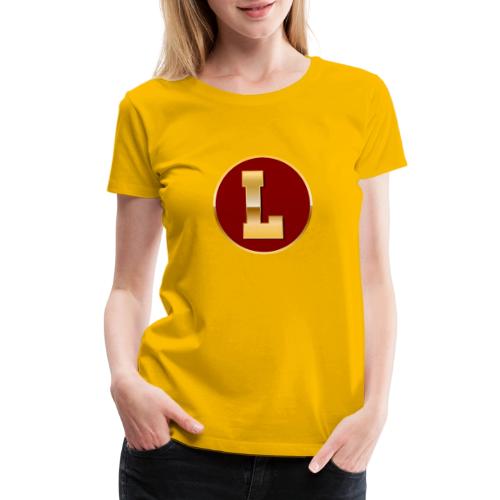 Letter L – Capital Varsity Alphabet Monogram - Women's Premium T-Shirt
