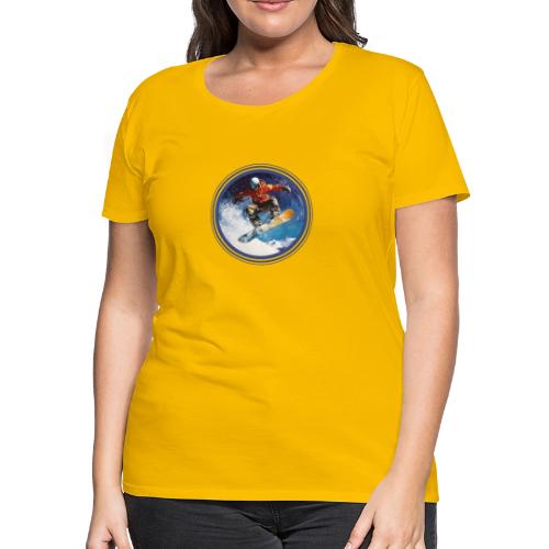 Snowboarding Rush - Women's Premium T-Shirt
