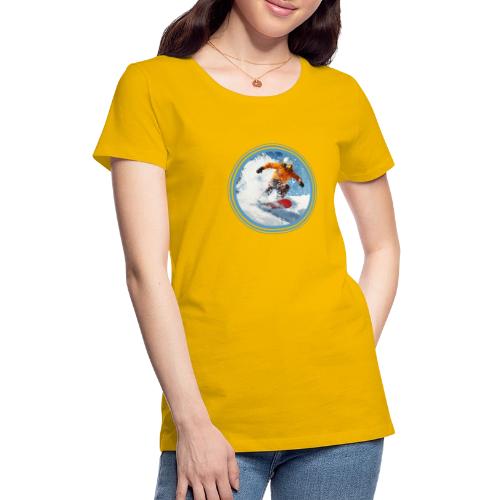 Snowboarding Edge - Women's Premium T-Shirt