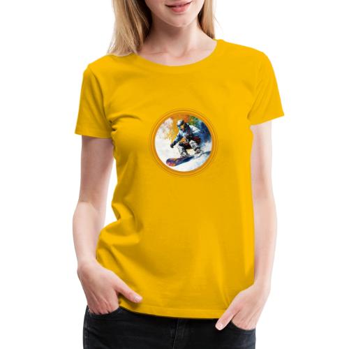 Snowboarding Dreams - Women's Premium T-Shirt