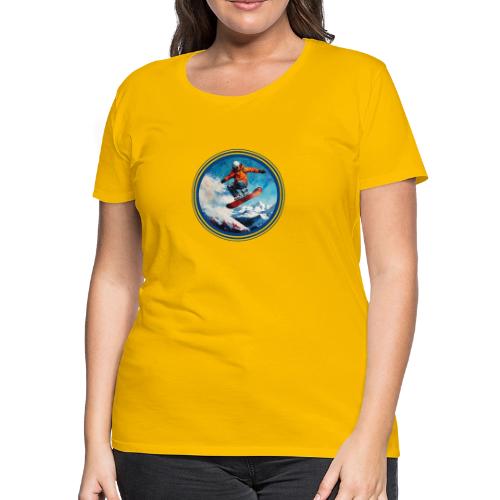Snowboarding Vibes - Women's Premium T-Shirt