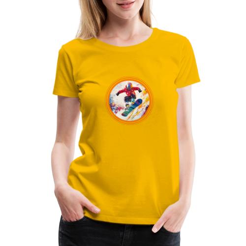 Snowboarding Horizon - Women's Premium T-Shirt