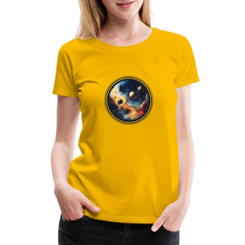 Chaotic Color Planets - Women's Premium T-Shirt