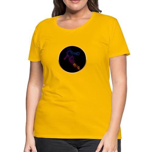 Basketball: Neon Jump Shot - Women's Premium T-Shirt