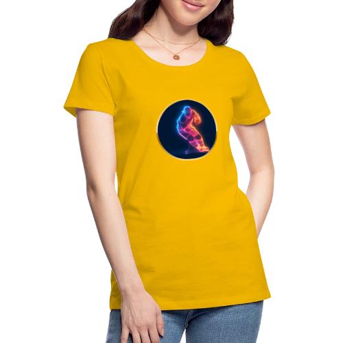 Hockey: Neon Hockey Sketch - Women's Premium T-Shirt