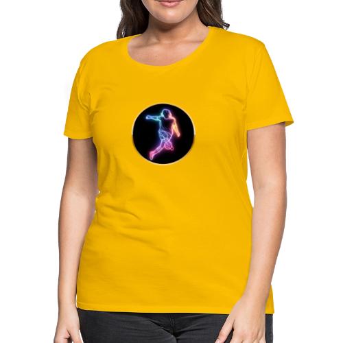 Soccer: Neon Goal Fusion - Women's Premium T-Shirt