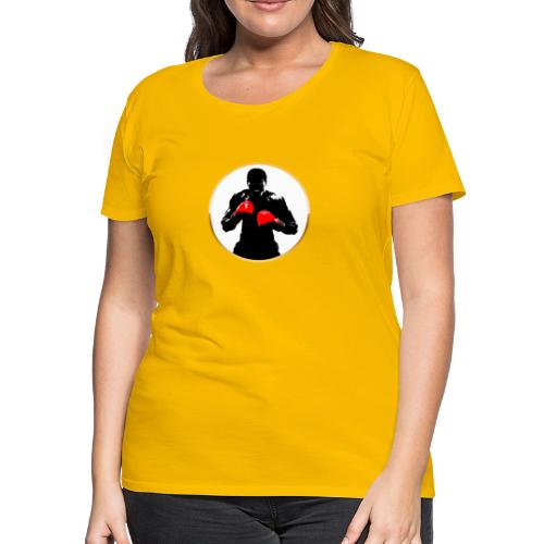 Boxing: Golden Ring Fighter - Women's Premium T-Shirt