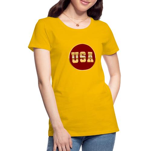 Golden USA Seal - Women's Premium T-Shirt