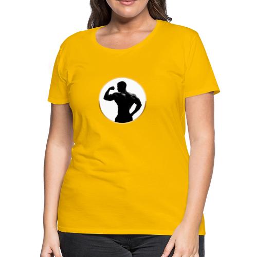 Bodybuilder: Classic Flex Emblem - Women's Premium T-Shirt