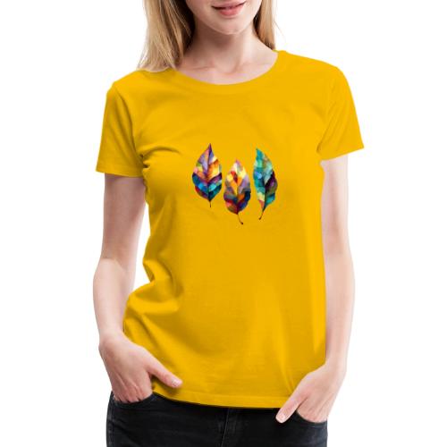 Art: Colorful Leaf Harmony - Women's Premium T-Shirt