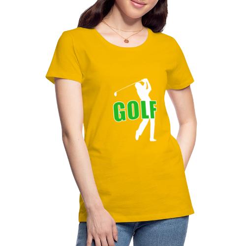 Golf: Classic Golf Motion - Women's Premium T-Shirt