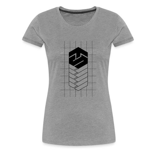 Tech Steve Bkack V-Groved Collection - Women's Premium T-Shirt
