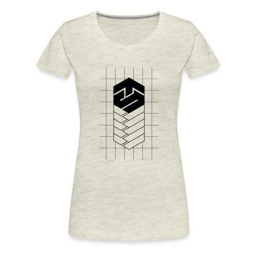 Tech Steve Bkack V-Groved Collection - Women's Premium T-Shirt