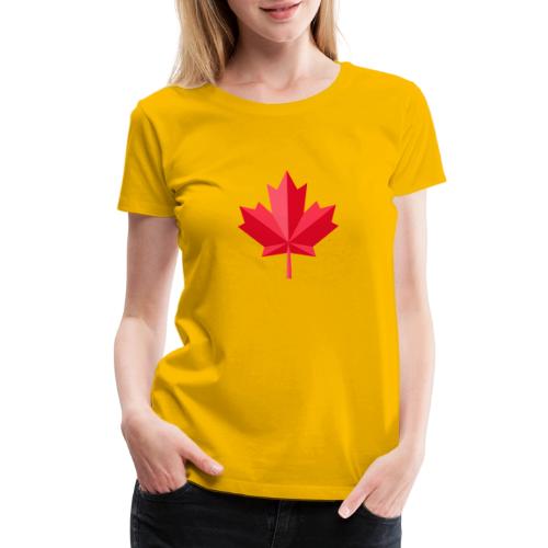 Canadian red maple leaf - Women's Premium T-Shirt