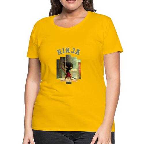 Cute Ninja Attack - Women's Premium T-Shirt