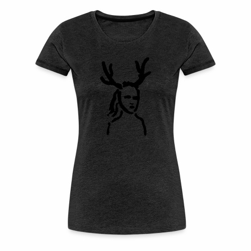 Antler Girl - Women's Premium T-Shirt