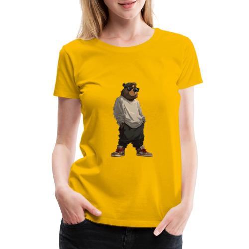 Urban Streetwear Bear Cool Apparel Design - Women's Premium T-Shirt