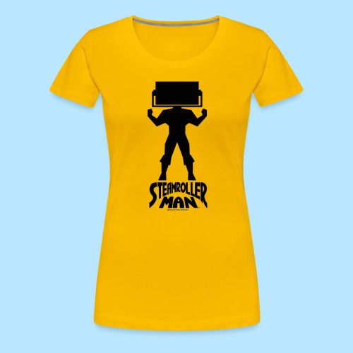 Steamroller Man Chest Logo Design - Women's Premium T-Shirt