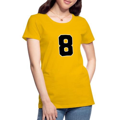 Varsity Number 8 College Style - Women's Premium T-Shirt