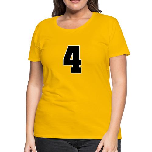 Varsity Number 4 College Style - Women's Premium T-Shirt