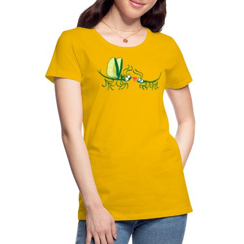 Stick insects painfully breaking their love - Women's Premium T-Shirt