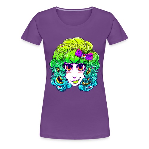 monstergirl shirt copy 2 png - Women's Premium T-Shirt