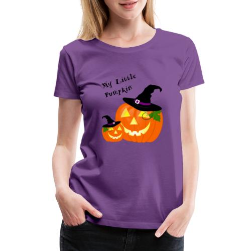 My Little Pumpkin in a Witches Hat - Women's Premium T-Shirt