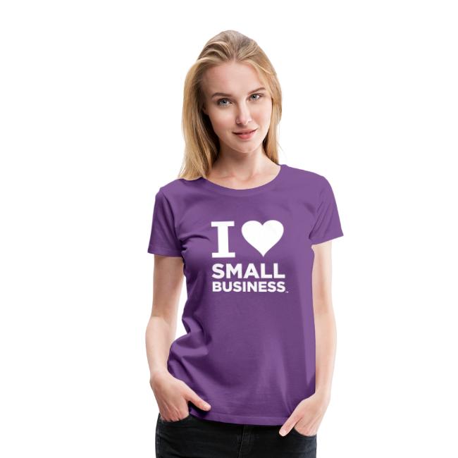 I Heart Small Business Logo (All White)