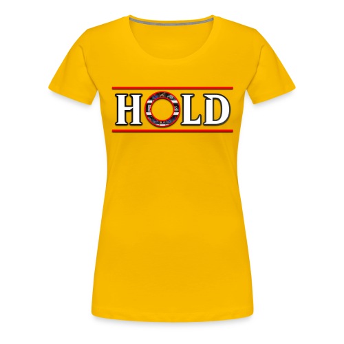 BIG HOLD Filled Circle + OMIllionnaire Filled - Women's Premium T-Shirt