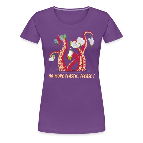 Octopus No More plastic - Women's Premium T-Shirt