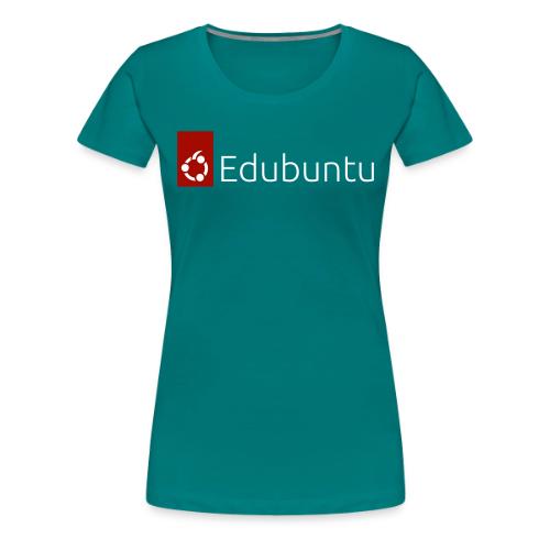 Edubuntu Logo 2023 - White - Women's Premium T-Shirt