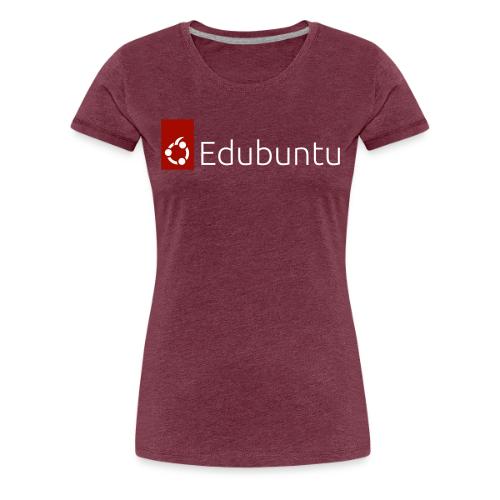 Edubuntu Logo 2023 - White - Women's Premium T-Shirt