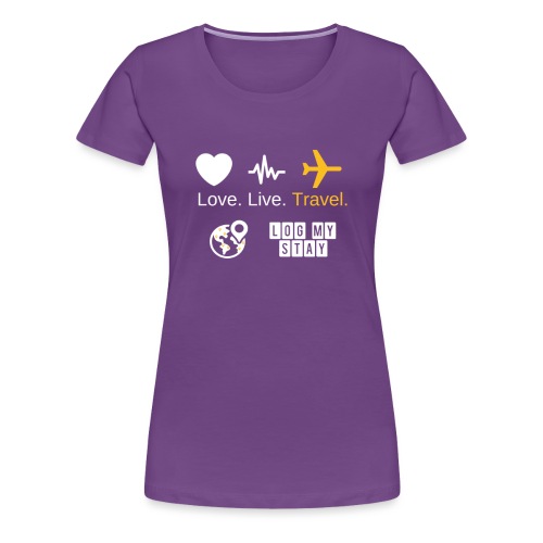 Love, live, travel - Women's Premium T-Shirt