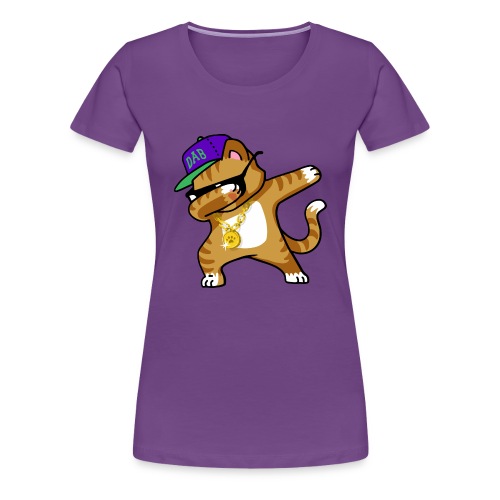 Dabbing Cat Funny Shirt Dab Hip Hop T-Shirt - Women's Premium T-Shirt