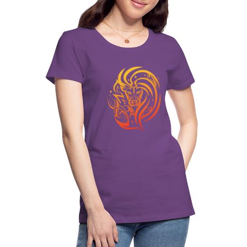Zodiac Leo Lion Fire Star Sign - Women's Premium T-Shirt