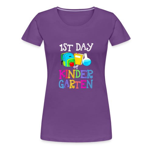 100 Days Of First Grade Teacher Student 100th Day - Women's Premium T-Shirt