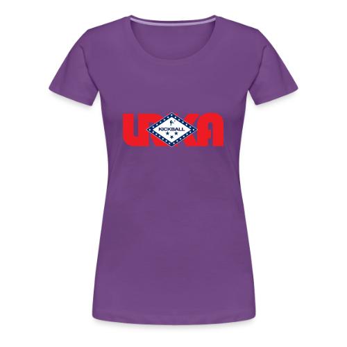 arkansas flag LRKA NON-DISTRESSED - Women's Premium T-Shirt