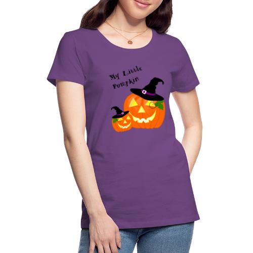 My Little Pumpkin in a Witches Hat - Women's Premium T-Shirt