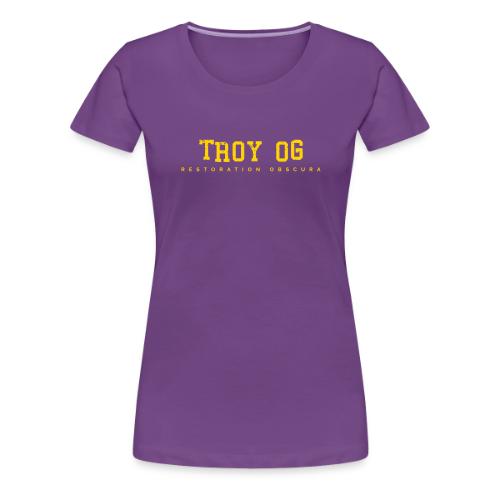 Restoration Obscura Troy OG Distressed - Women's Premium T-Shirt
