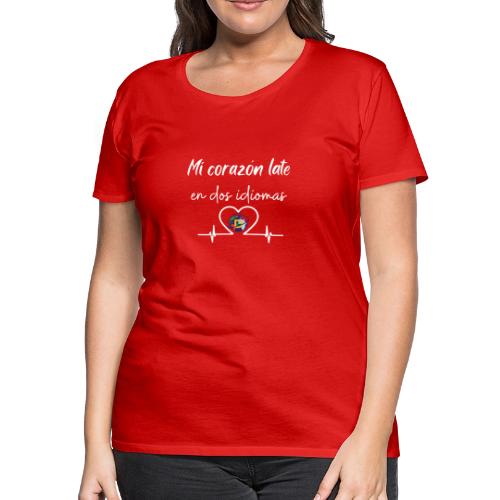 Spanish Immersion Shirts logo White - Women's Premium T-Shirt
