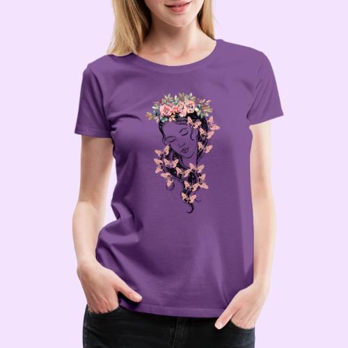 Butterfly Flower Goddess - Fairytale Design - Women's Premium T-Shirt