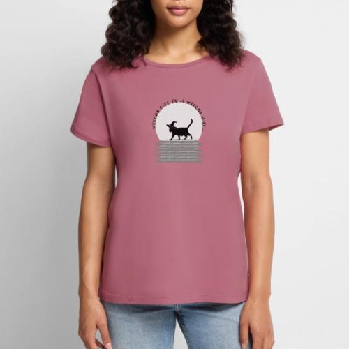 Witch's Cat In A Witch's Hat - Women's Premium T-Shirt